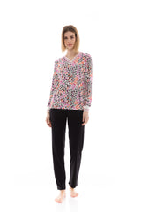 Pink Label - Pyjama V White Leo