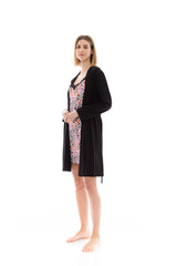 Pink Label - Nightgown Set 2Pcs White Leo