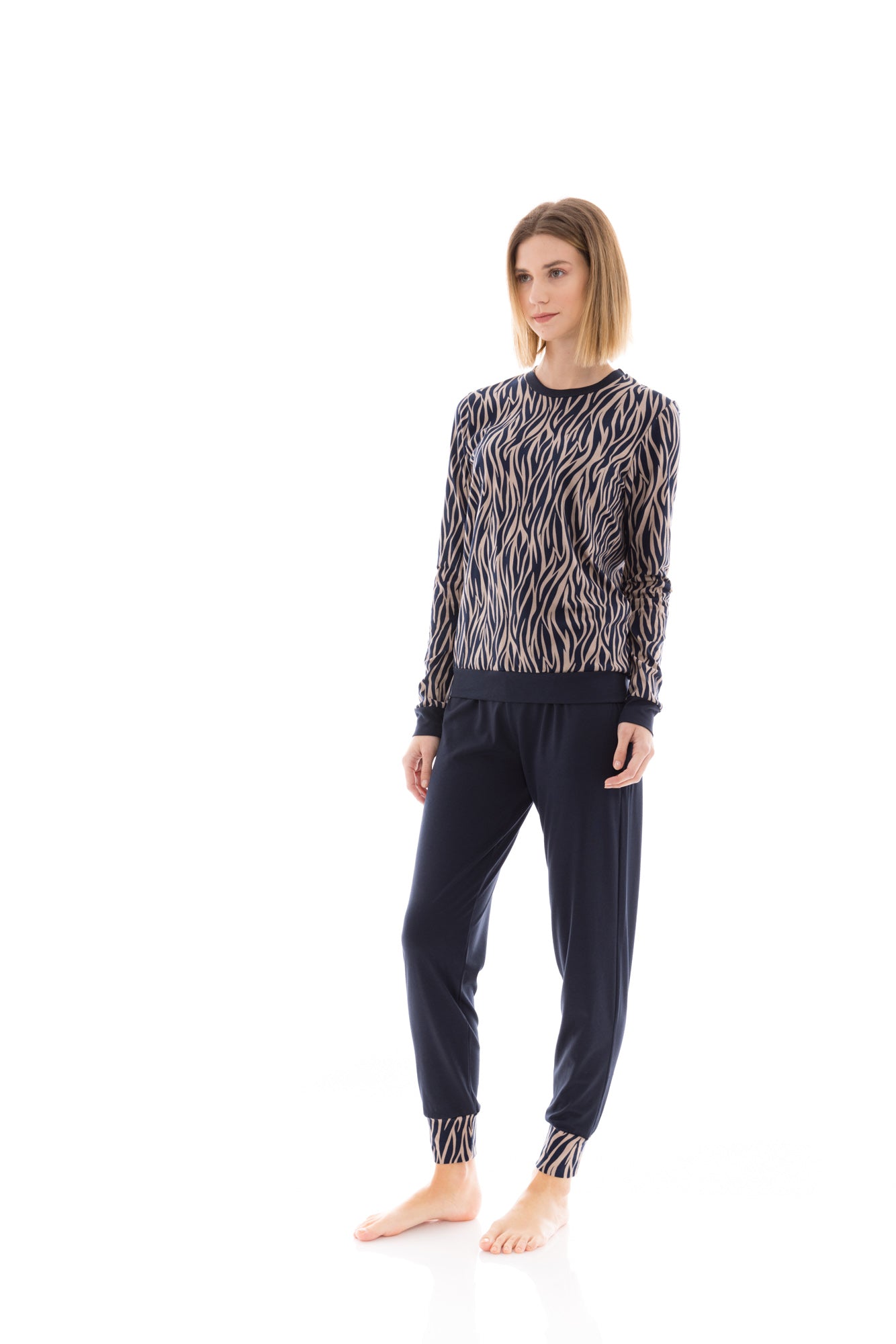 Pink Label - Pyjama Beige Zebra