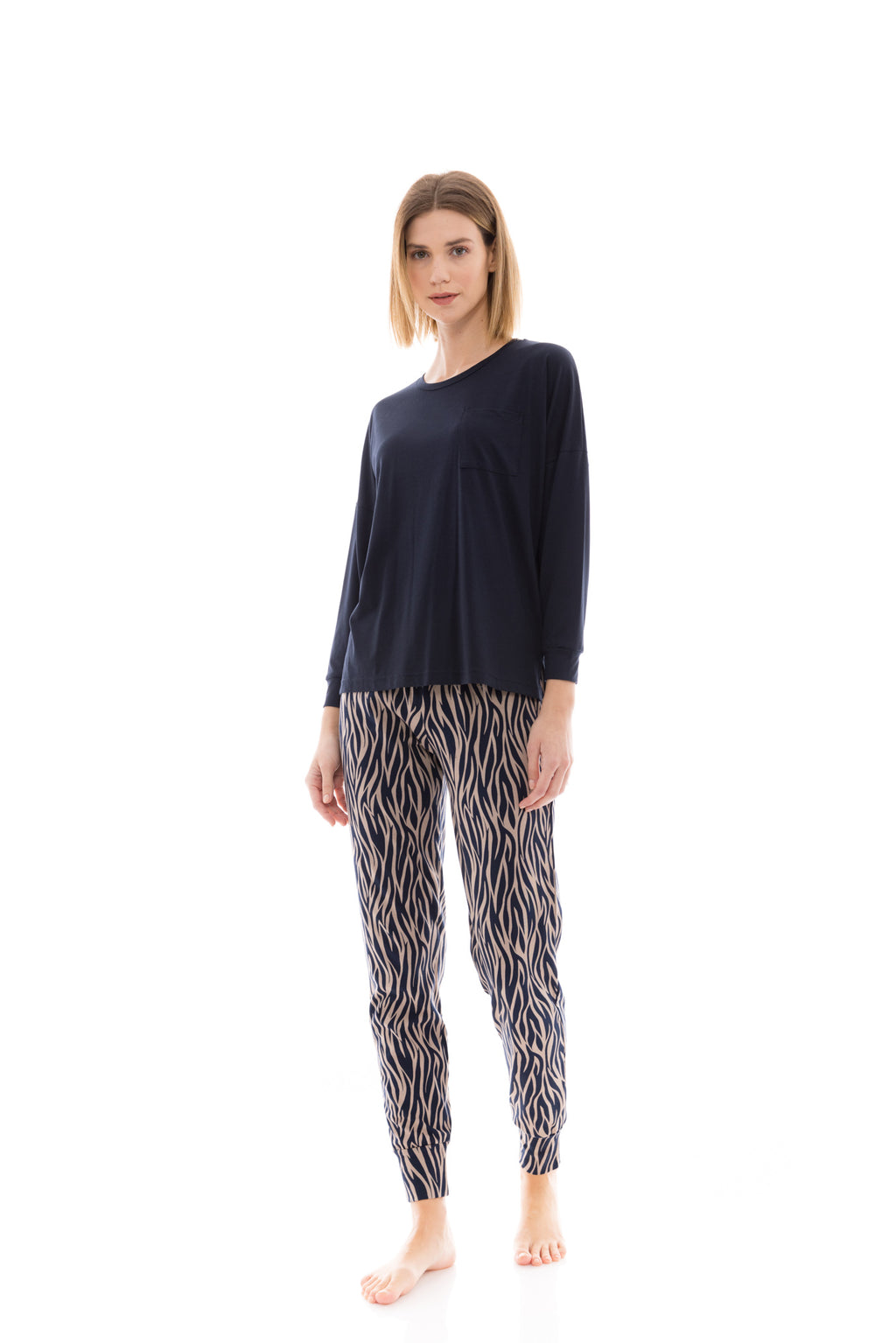 Pink Label - Pyjama Beige Zebra