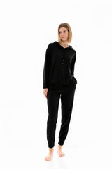 Pink Label - Homewear Solid Soft Hood Jacquard