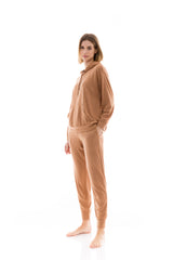 Pink Label - Homewear Solid Soft Hood Jacquard