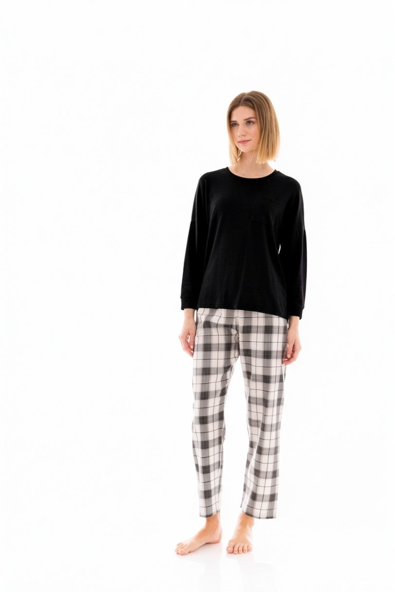 Pink Label - Black Plaid