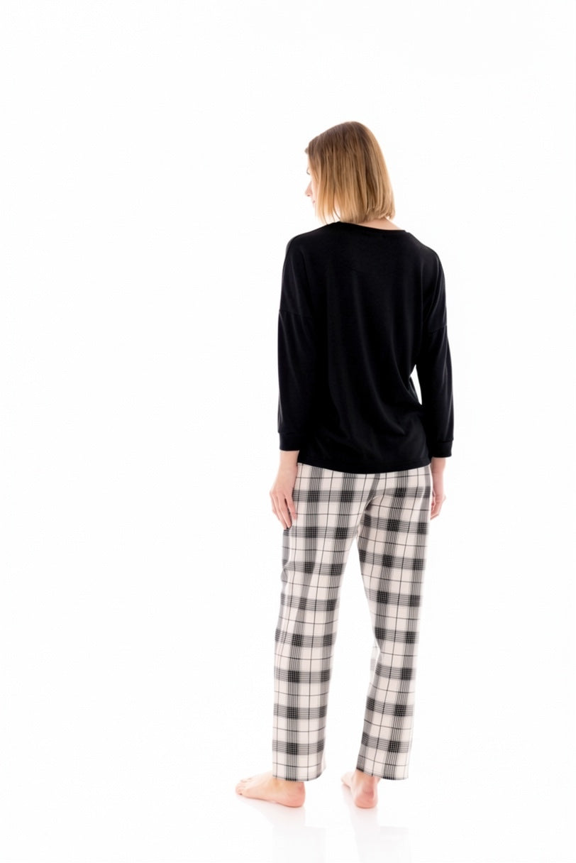Pink Label - Black Plaid