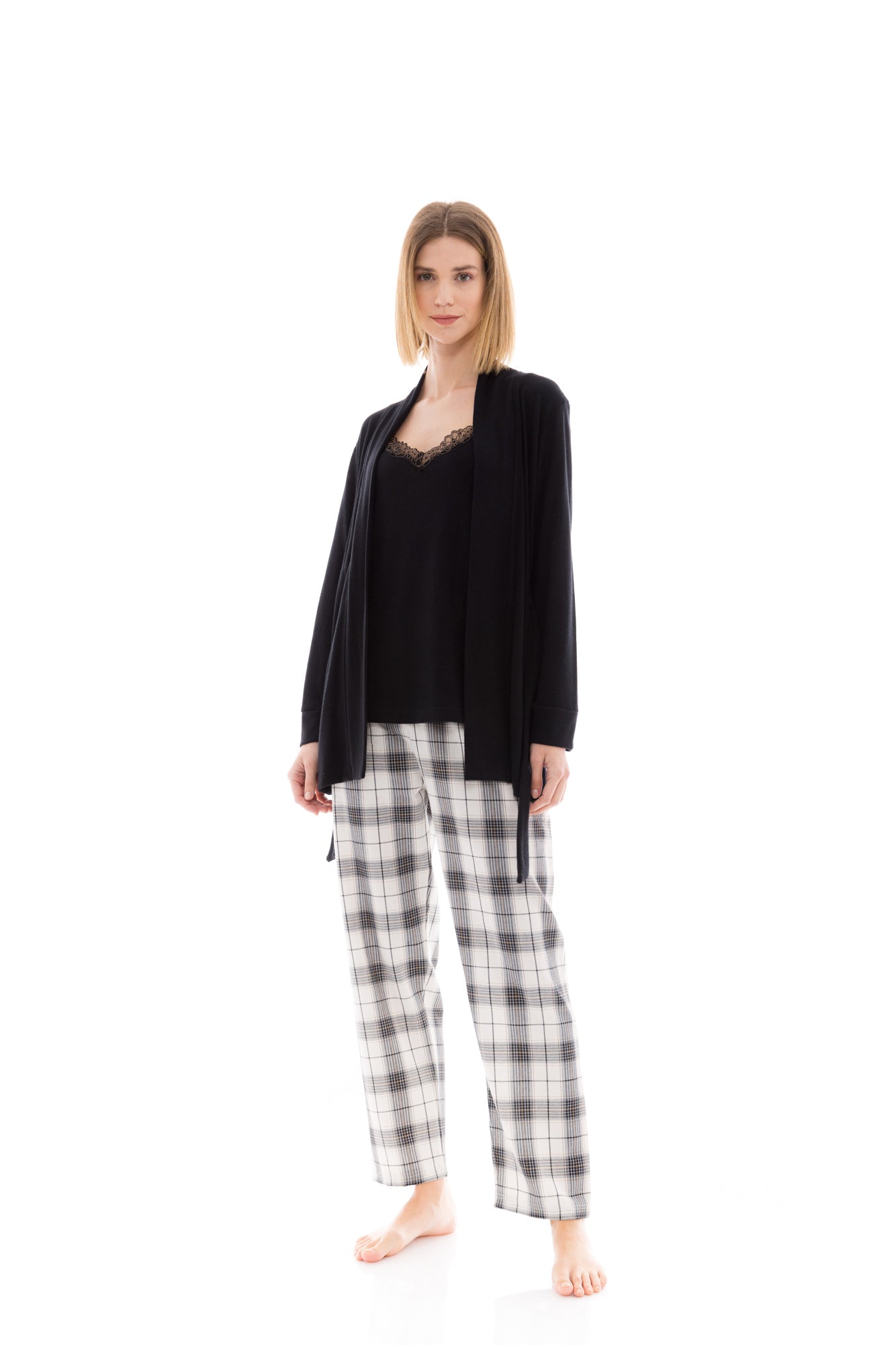 Pink Label - Black Plaid