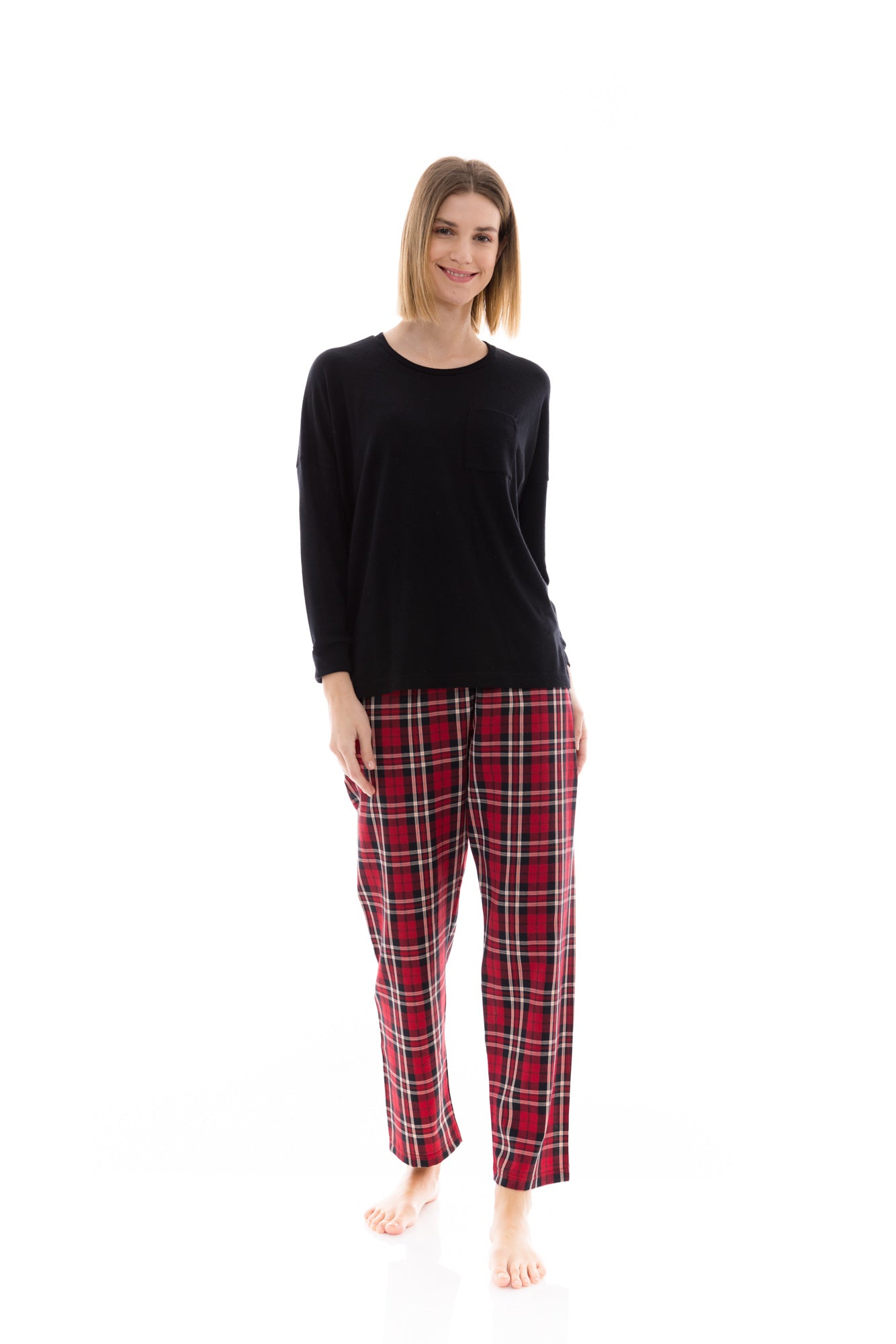 Pink Label - Black Plaid