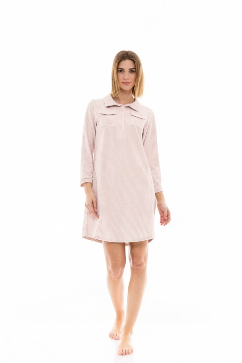Pink Label - Nightgown Velvet Stripe