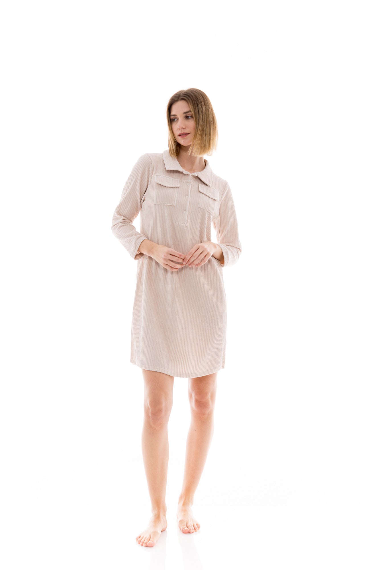 Pink Label - Nightgown Velvet Stripe