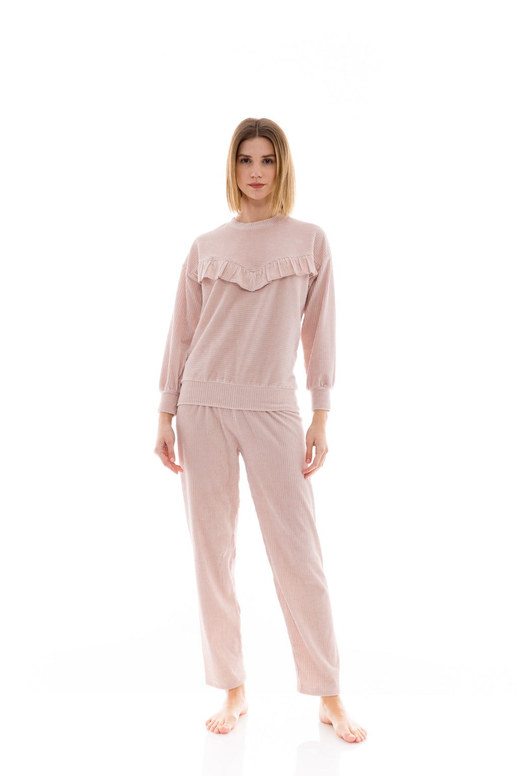 Pink Label - Pyjama Velvet Stripe