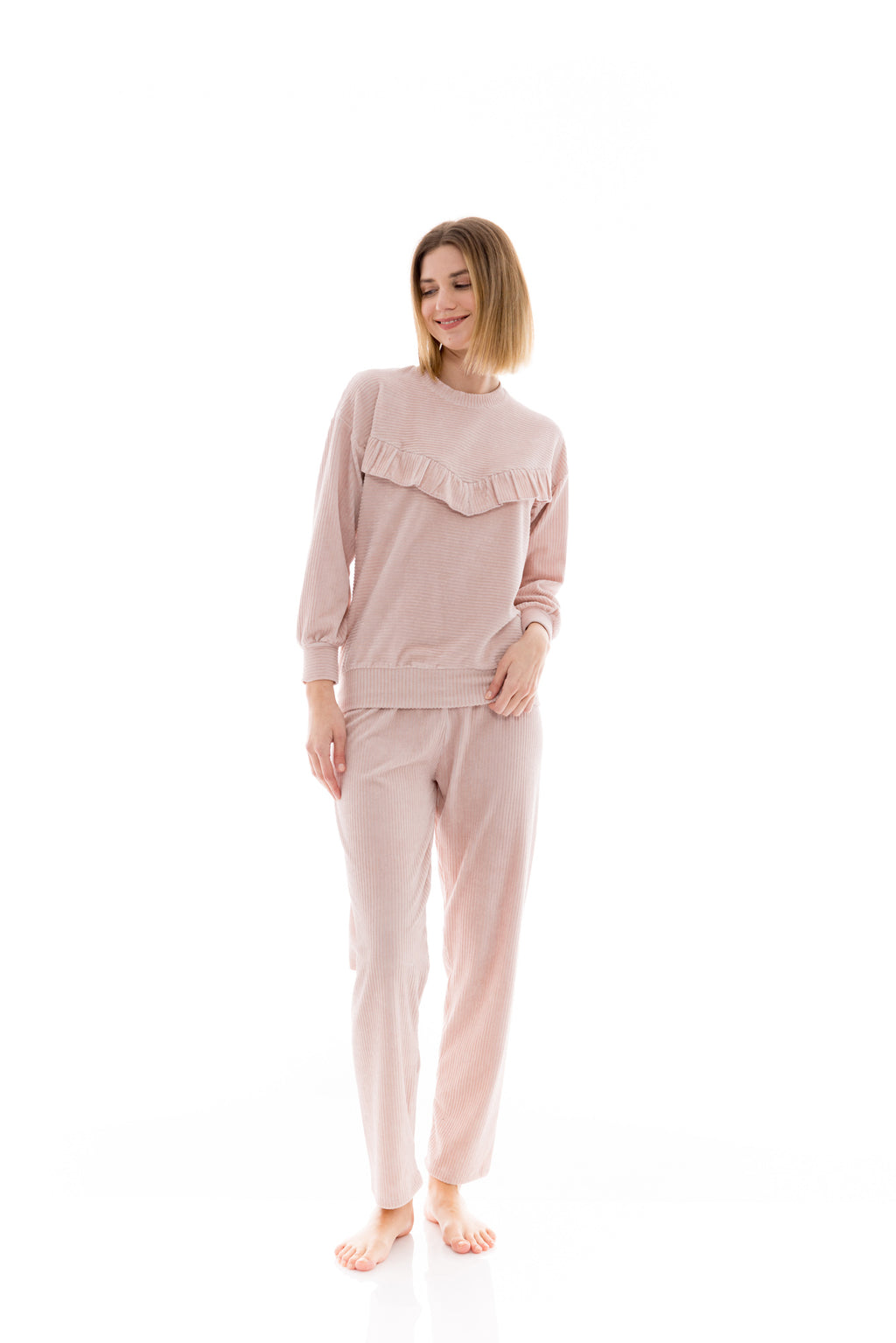 Pink Label - Pyjama Velvet Stripe