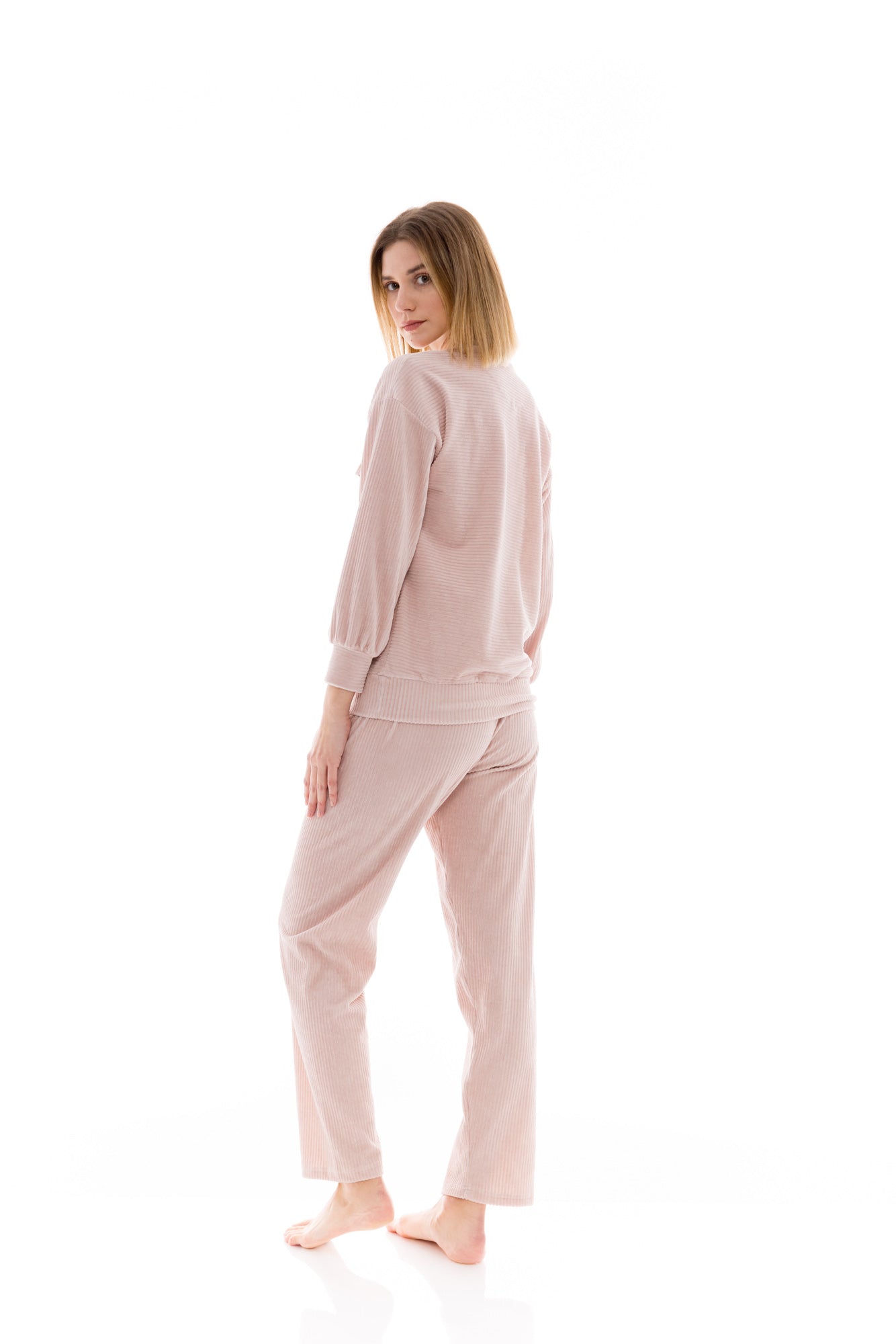 Pink Label - Pyjama Velvet Stripe