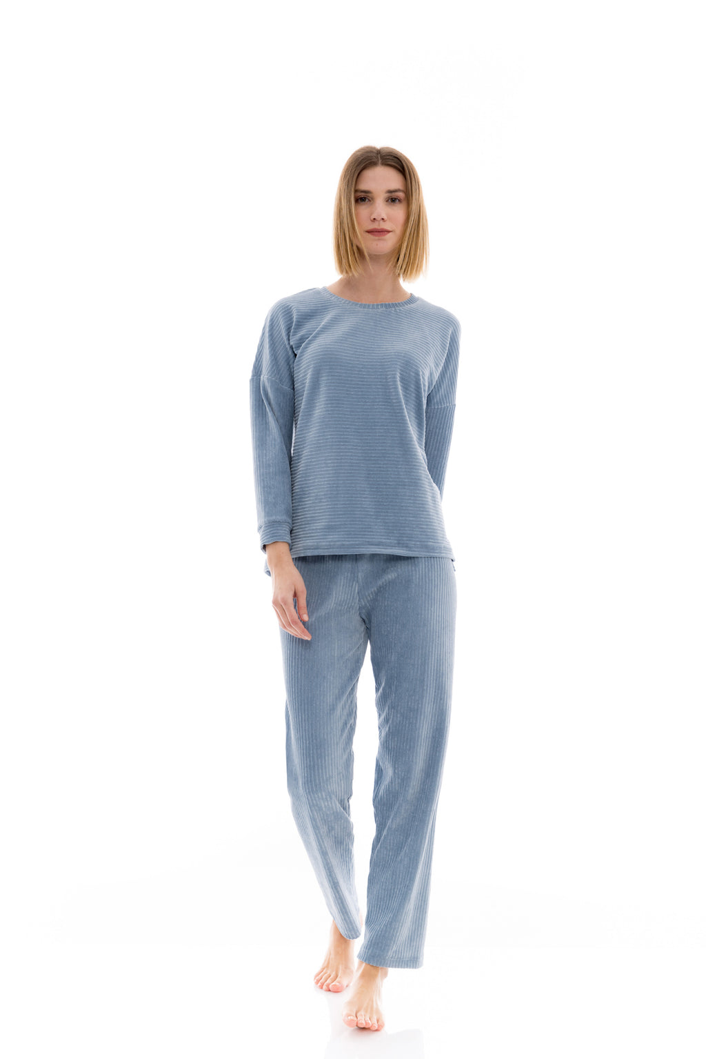 Pink Label - Pyjama Velvet Stripe