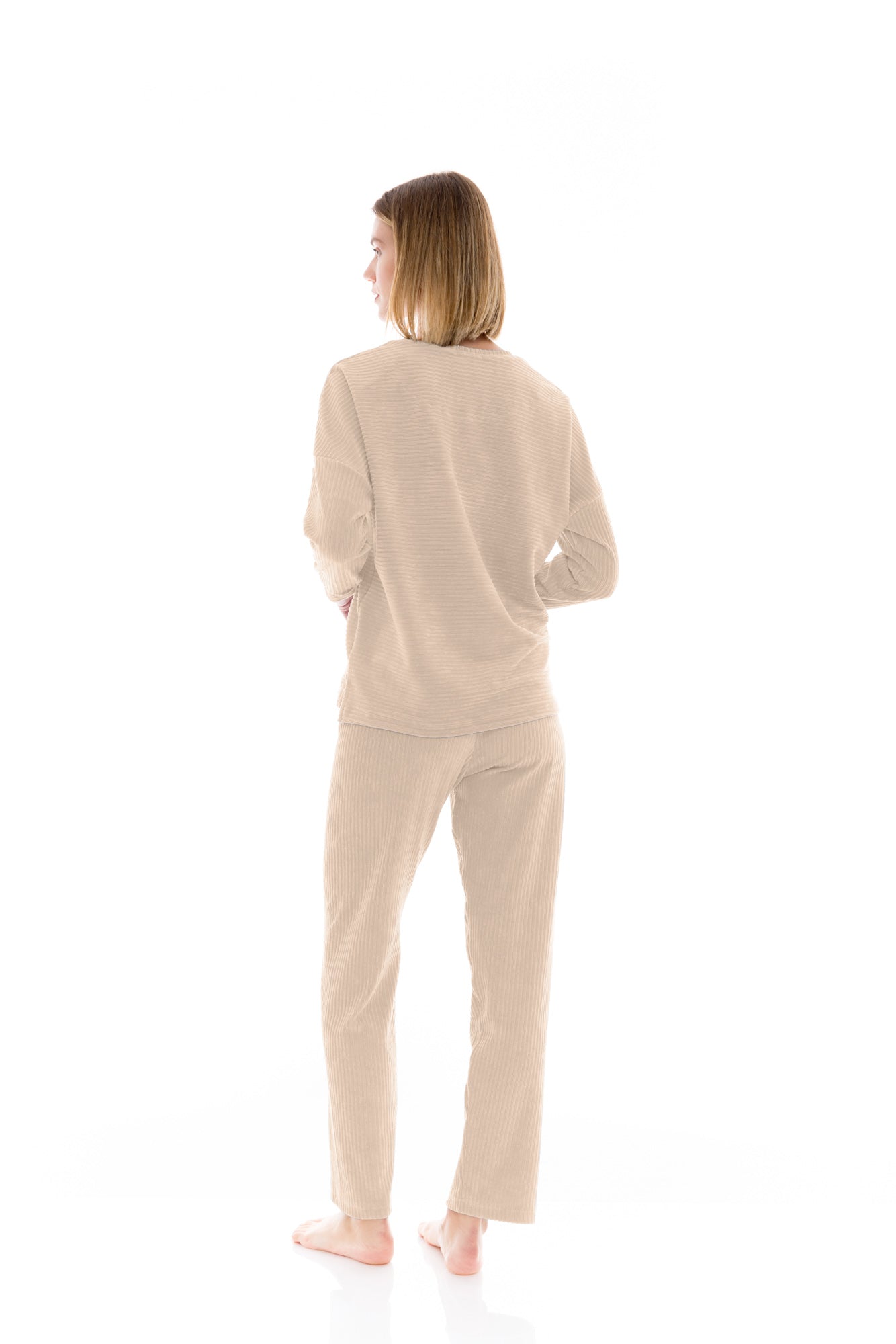 Pink Label - Pyjama Velvet Stripe