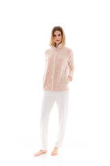 Pink Label - Robe Zipper Fleece Autumn Nature