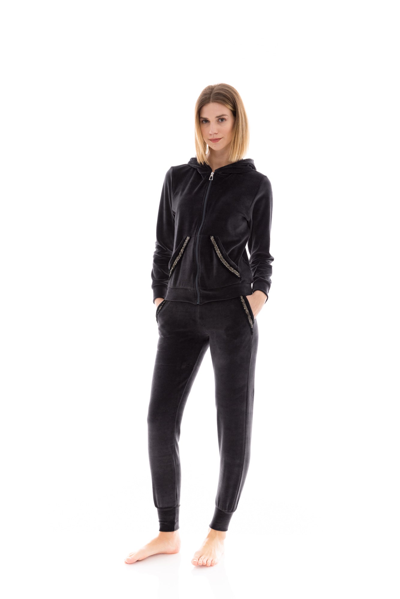 Pink Label - Trucksuit Velvet Hood Detail