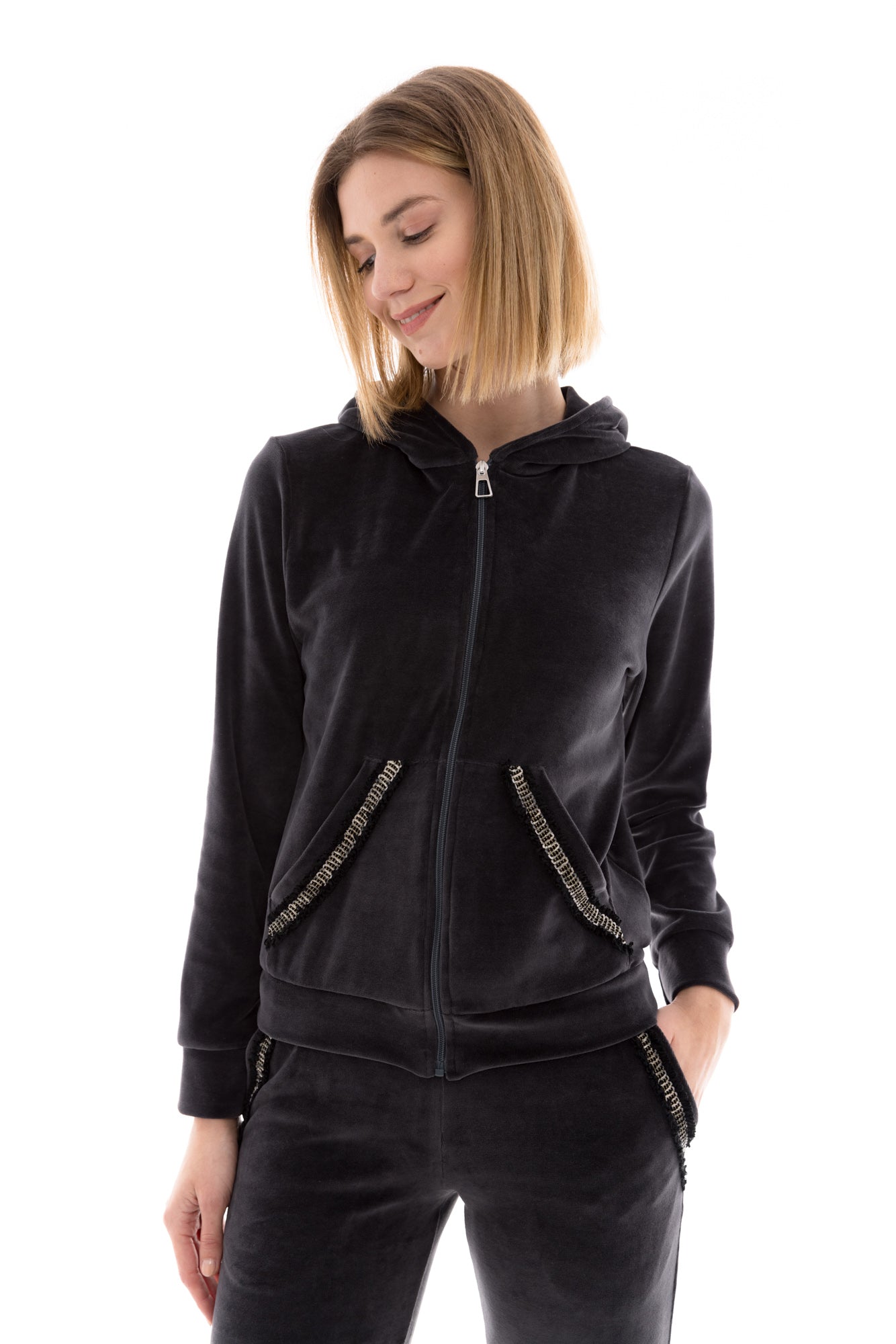 Pink Label - Trucksuit Velvet Hood Detail