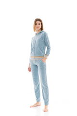 Pink Label - Trucksuit Hood Velvet Beige Stripe