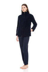 Pink Label - Robe Zipper Fleece Fluffy