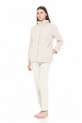 Pink Label - Robe Zipper Fleece Fluffy