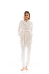 Pink Label - Robe Hood Fleece Fluffy