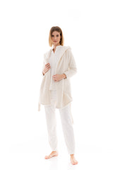 Pink Label - Robe Hood Fleece Fluffy
