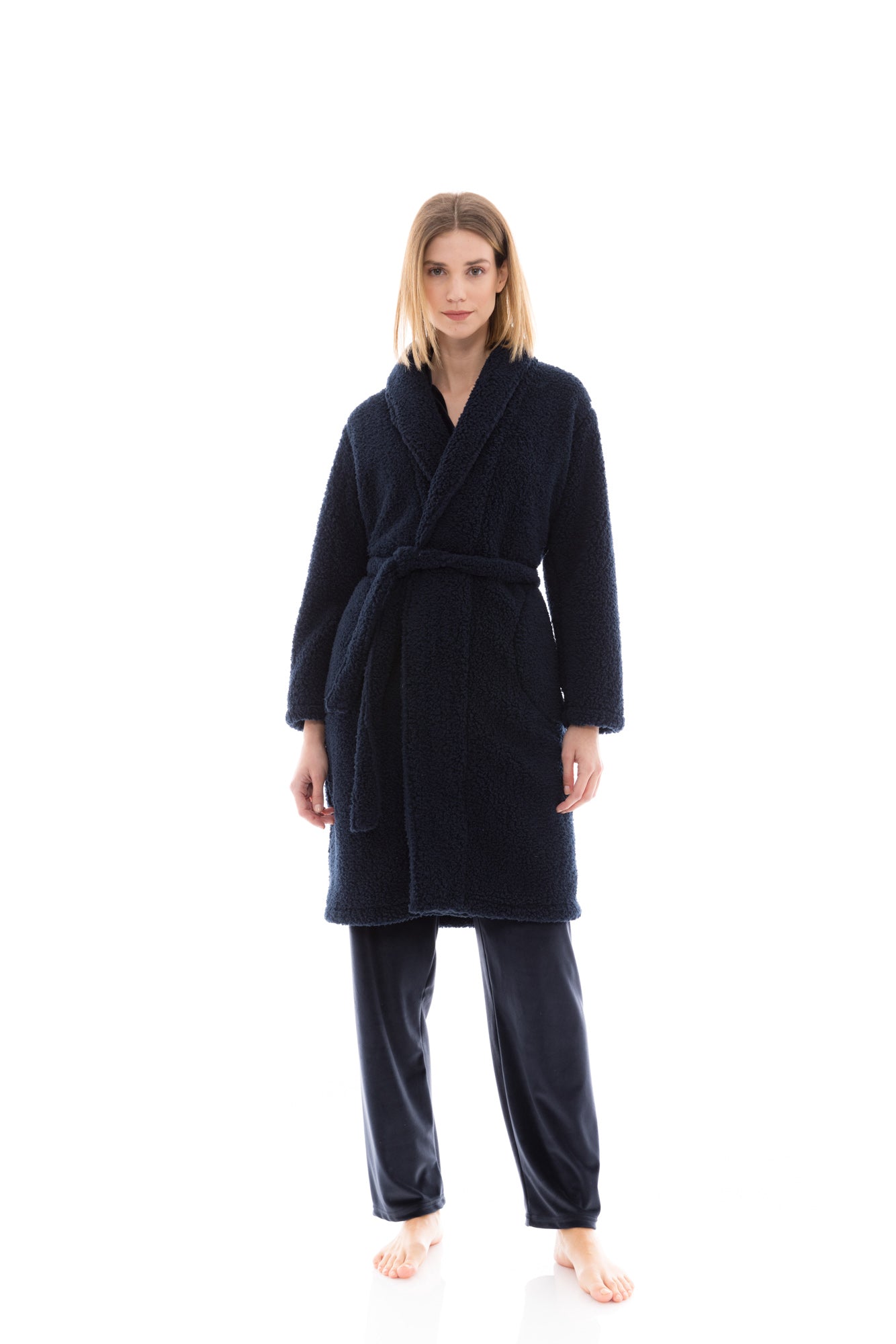 Pink Label - Robe Long  Fleece Fluffy