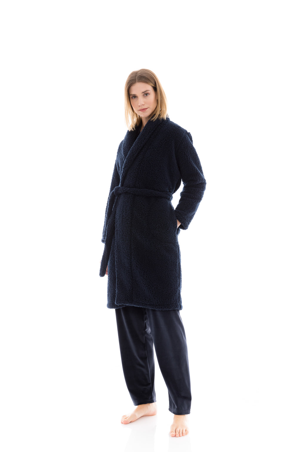Pink Label - Robe Long  Fleece Fluffy