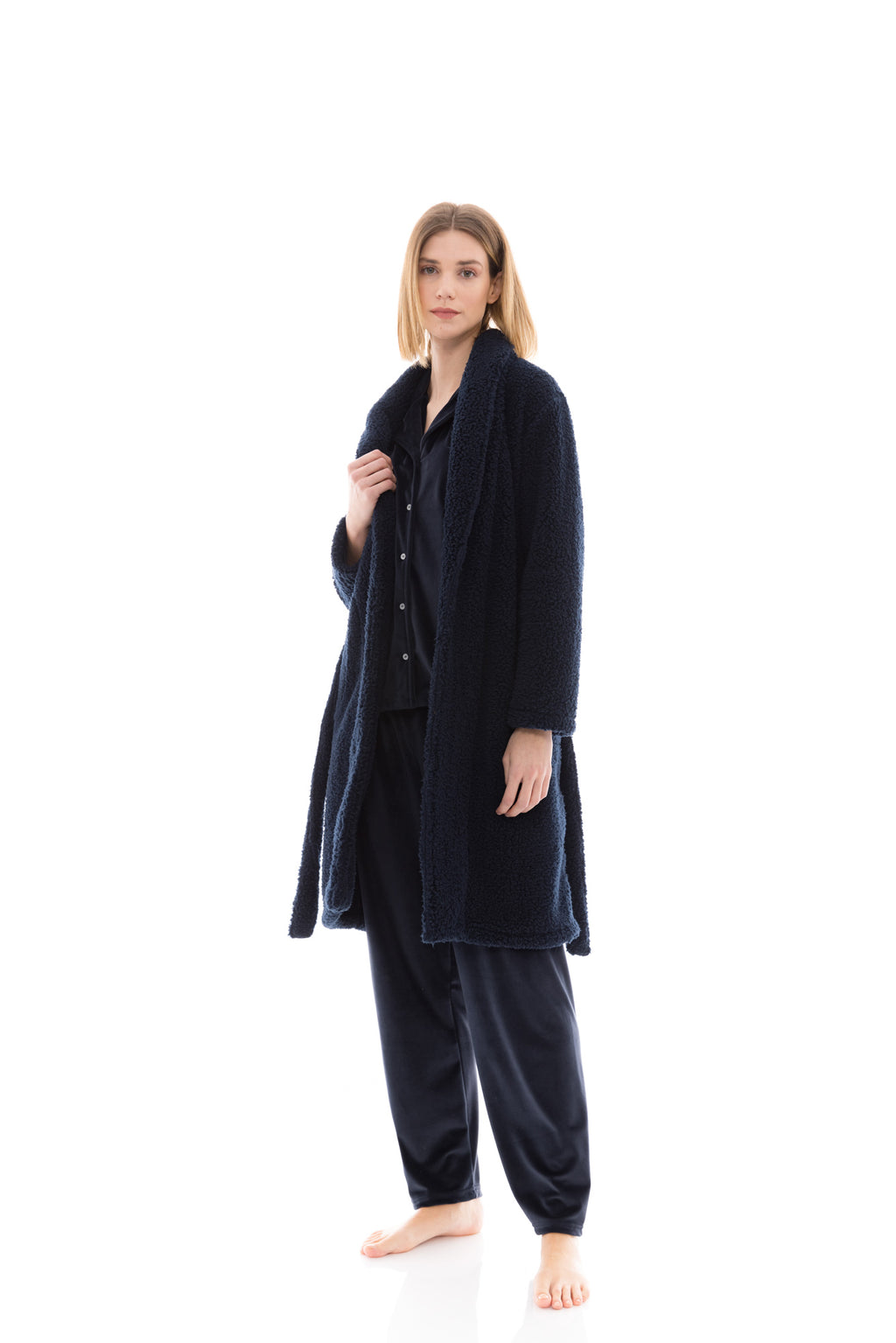 Pink Label - Robe Long  Fleece Fluffy