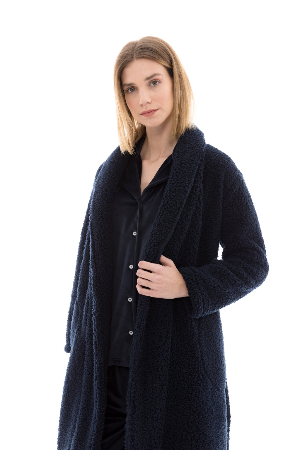 Pink Label - Robe Long  Fleece Fluffy