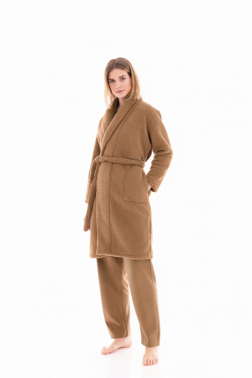 Pink Label - Robe Long  Fleece Fluffy