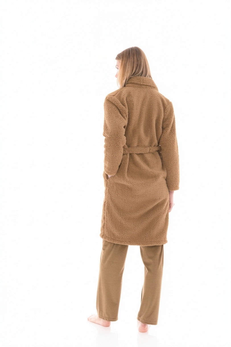 Pink Label - Robe Long  Fleece Fluffy