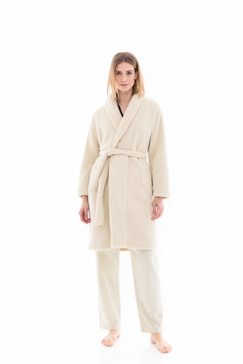 Pink Label - Robe Long  Fleece Fluffy