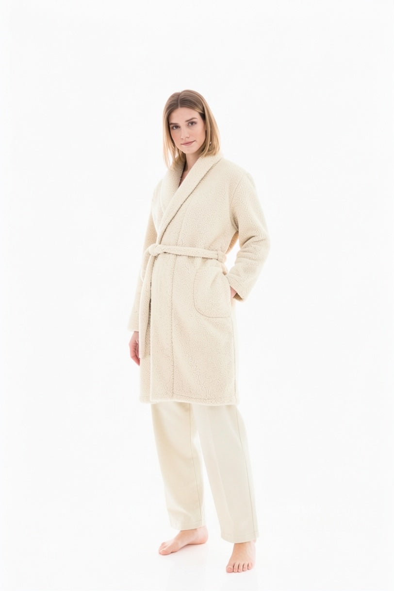 Pink Label - Robe Long  Fleece Fluffy