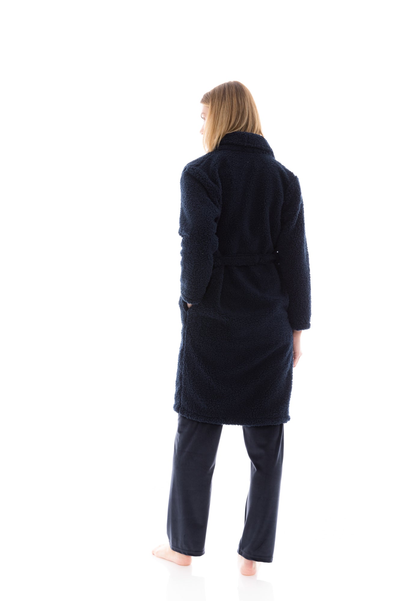 Pink Label - Robe Long  Fleece Fluffy