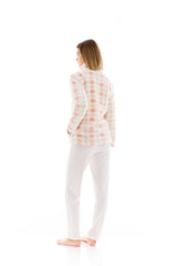 Pink Label - Robe Zipper Fleece Plaid