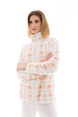 Pink Label - Robe Zipper Fleece Plaid