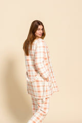 Pink Label - Robe Fleece Plaid