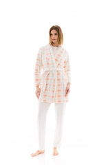 Pink Label - Robe Fleece Plaid