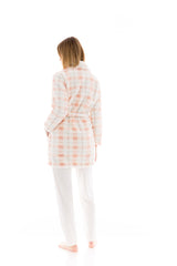 Pink Label - Robe Fleece Plaid