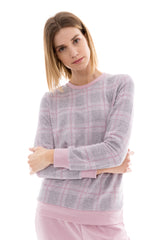 Pink Label - Pyjama Jacquard Pink Plaid