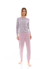 Pink Label - Pyjama Jacquard Pink Plaid