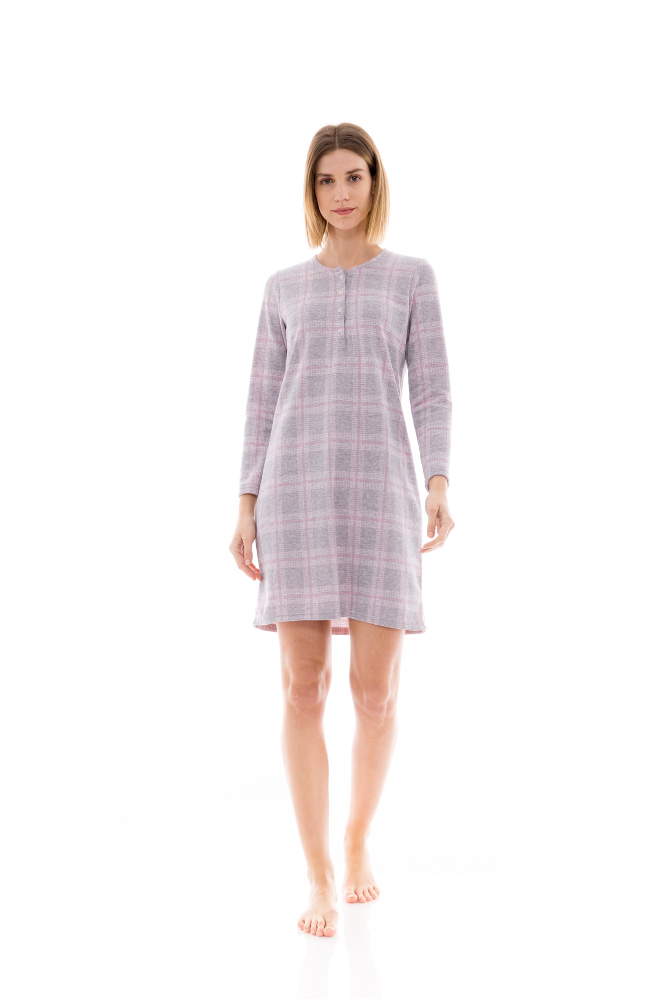 Pink Label - Nigthgwon Jacquard Pink Plaid