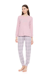 Pink Label - Pyjama Jacquard Bonjour Plaid