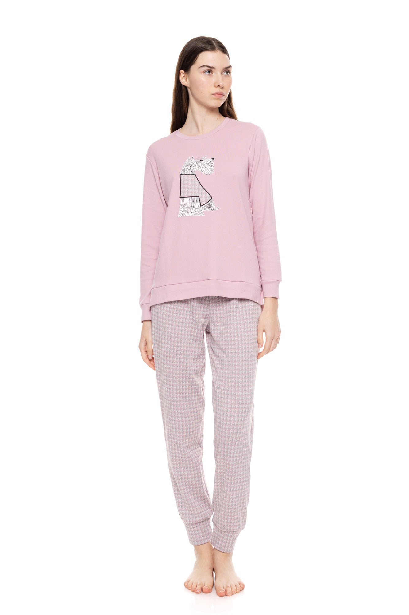 Pink Label - Pyjama Jacquard Puppy Pettit Plaid