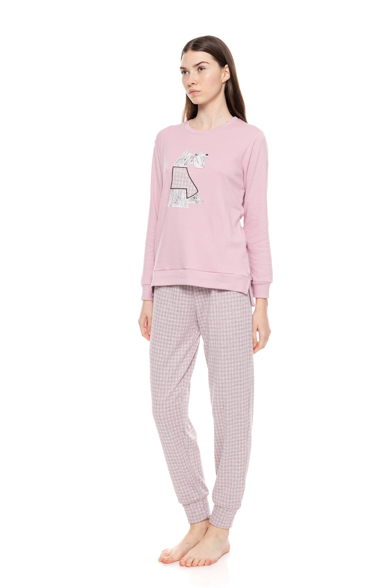 Pink Label - Pyjama Jacquard Puppy Pettit Plaid