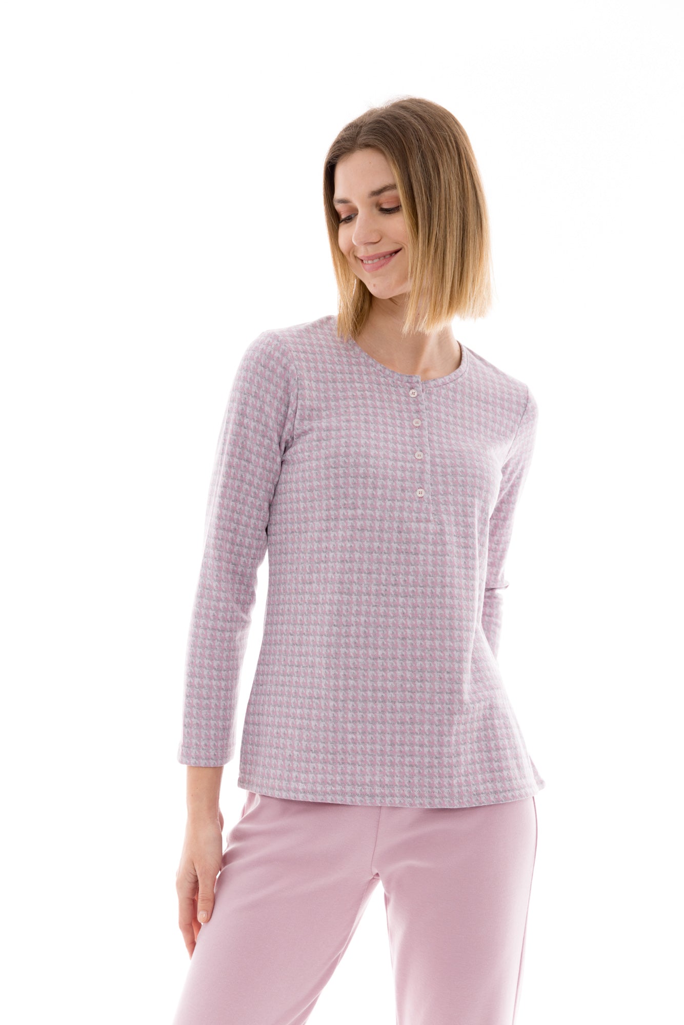 Pink Label - Pyjama Jacquard Pettit Plaid