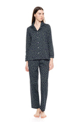 Pink Label - Pyjama Buttoned Green Dot