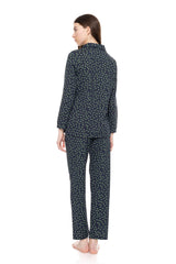Pink Label - Pyjama Buttoned Green Dot