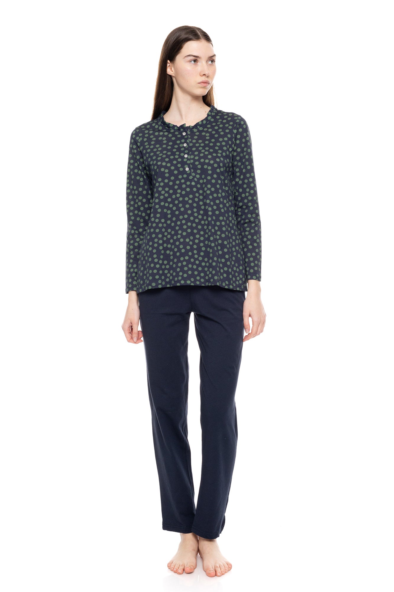 Pink Label - Pyjama Green Dot