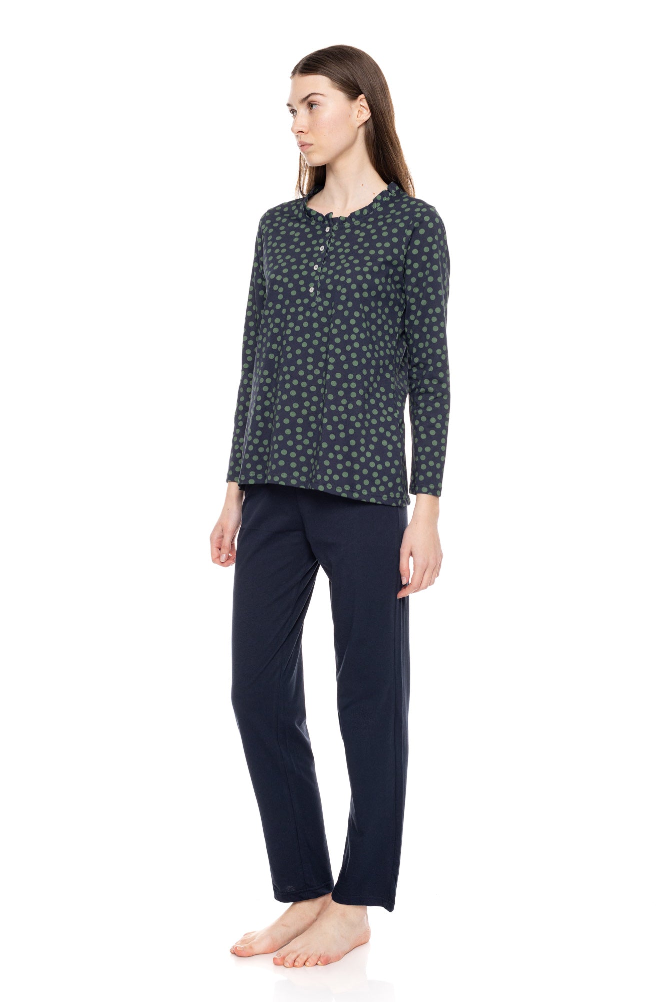 Pink Label - Pyjama Green Dot